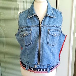 Patriotic Jean Vest/Jacket